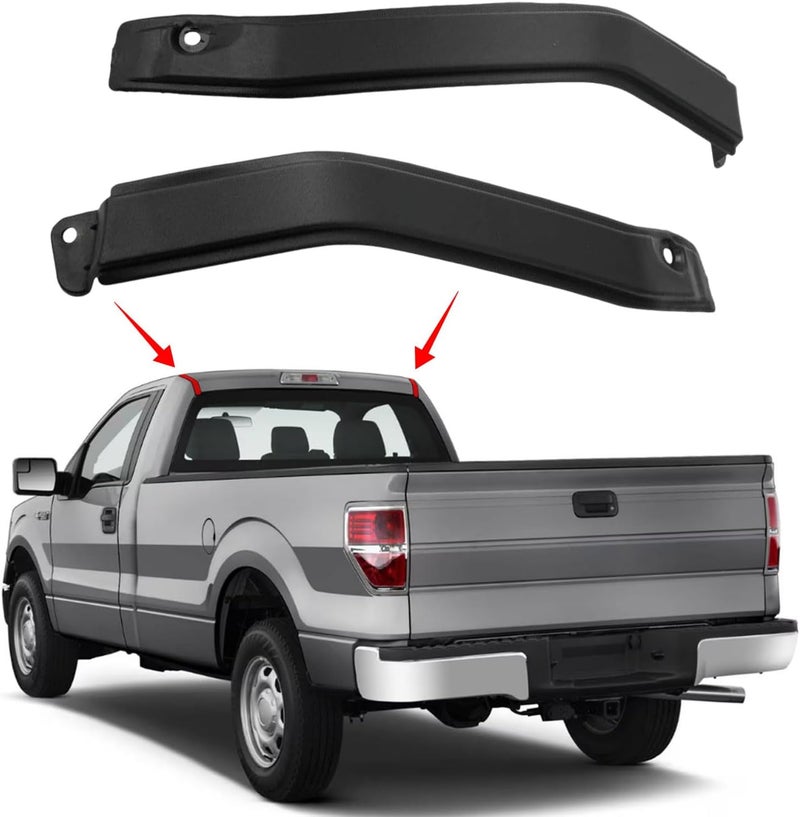 Copgge Rear Roof Drip Trim Upper Exterior Cab Corner Roof Molding Panel without Rivet Fits For Ford F-150 F150 King Ranch Lariat Regular Cab, Super Cab, Crew Cab 2009 2010 2011 2012 2013 2014 - Image 2